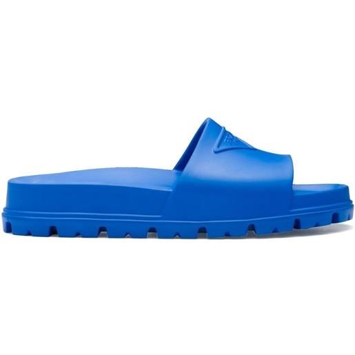 Prada sandali slides a punta aperta - blu