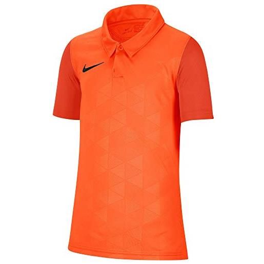 Nike trophy iv ss, maglia unisex-bambini e ragazzi, sicurezza arancione/team arancione/nero, xl