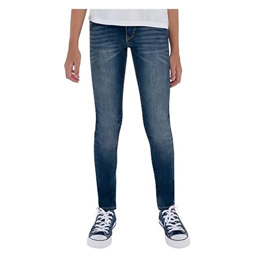 Levi's lvg 710 super skinny jeans bambine e ragazze, grigio (baton rouge), 16 anni