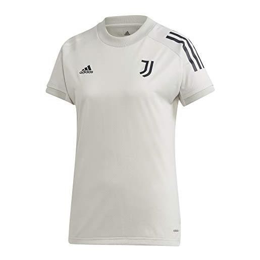 adidas juventus fc stagione 2020/21 juve tr jsy w, maglietta allenamento donna, bianco/blu (griorb/tinley), xl