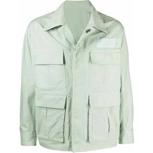 AMI Paris giacca-camicia con taschino - verde