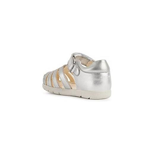 Geox b sandal alul girl b, sandali bambine e ragazze, argento (silver), 20 eu