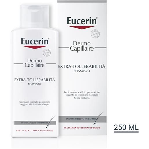 BEIERSDORF SPA eucerin dermo. Capillaire shampoo extra tollerabilità - adatto per il cuoio capelluto ipersensibile - 250ml