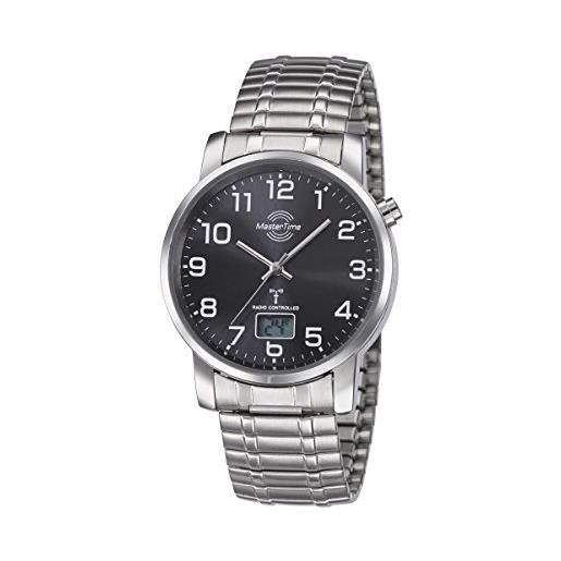 Master Time, serie funk basic, orologio da polso, da uomo mtga-10308-22m, con bracciale a tiranti in acciaio inox