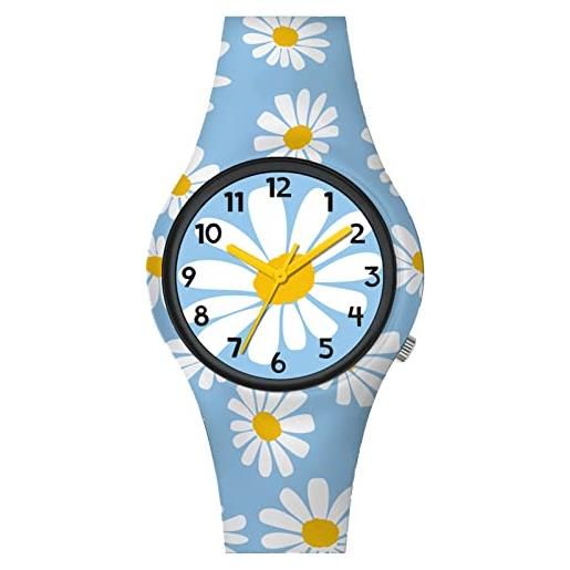 Doodle Watch orologio per bambini fiore al quarzo con cinturino in silicone do32014, cinghia