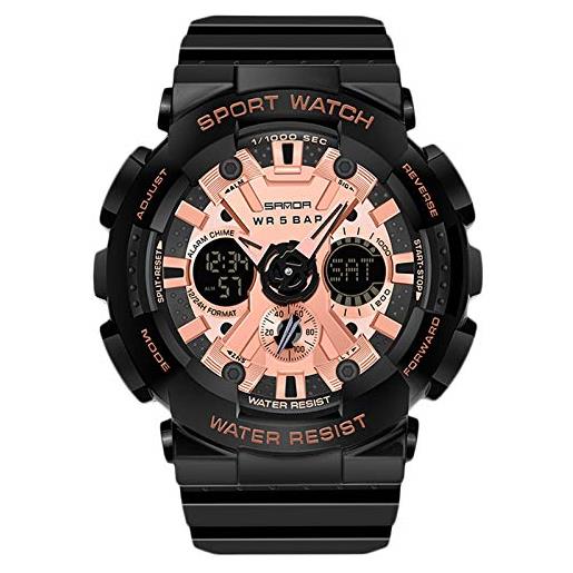 RORIOS orologio sportivo da uomo donna digitale militare orologi unisex impermeabile orologio con cinturino in resin elettronico orologio da polso uomo donna