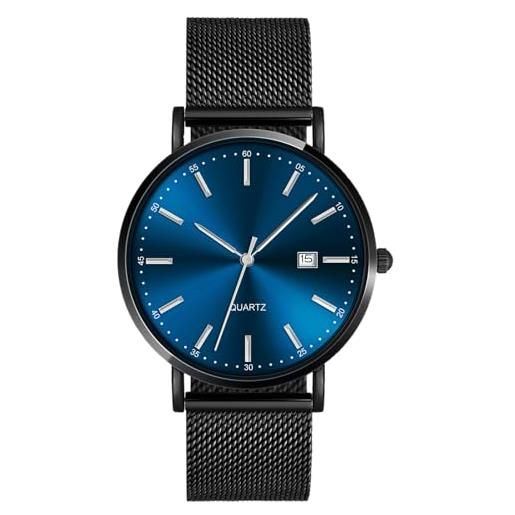 SUPBRO Orologio da Uomo Orologio di Legno con Movimento al Quarzo Giapponese Moda Orologio Legno da Uomo Orologio Analogico orso nero