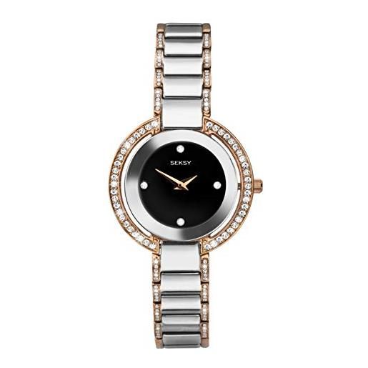 Sekonda seksy watches orologio analogico quarzo donna con cinturino in acciaio inox 2574.37