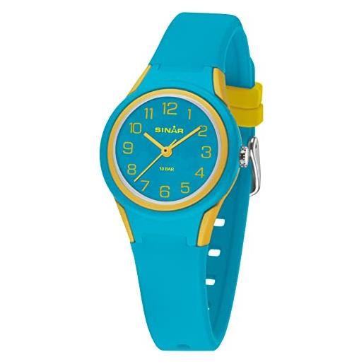 Sinar xb-47-2 - orologio da polso sportivo unisex, al quarzo, 10 bar, impermeabile, colore: turchese