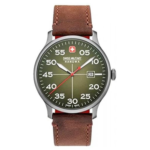 Swiss Military Hanowa smh orologio analogico quarzo uomo con cinturino in pelle 06-4326.04.006