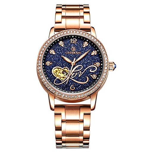RORIOS automatico meccanico orologio donna luminoso orologio da polso shining cielo stellato dial elegant women watches