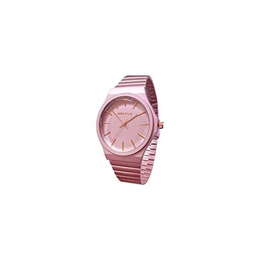 NOXTER orologio da polso uomo o donna, collezione osaka, orologio con cinturino regolabile bracciale rosa