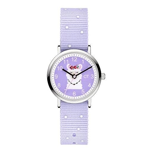 Cool Time orologio analogico al quarzo unisex bambini con cinturino in nylon ct-0031-lq
