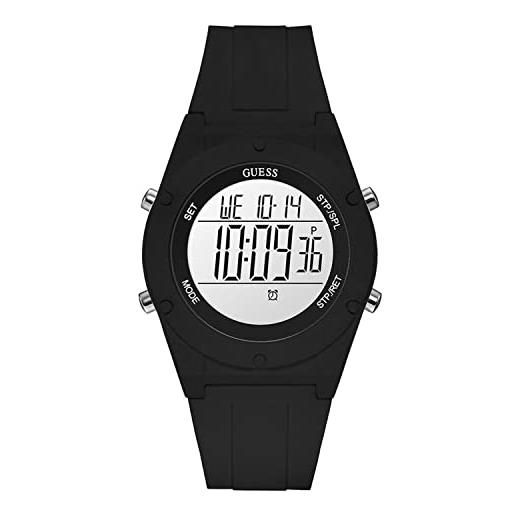 Guess women's digi pop u1282l2 black silicone quartz fashion watch