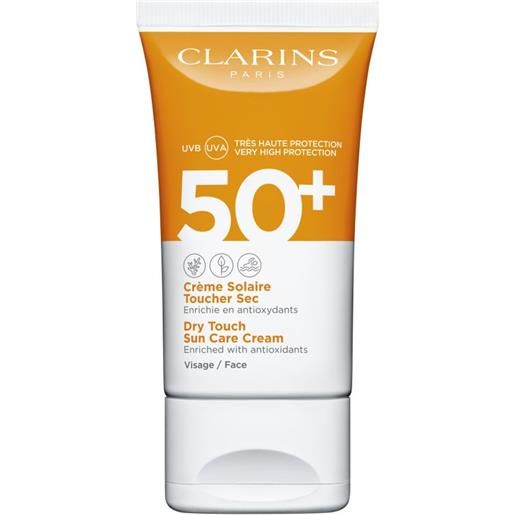 Clarins crème solaire toucheur sec visage spf 50+ 50 ml