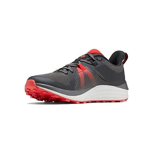 Columbia escape pursuit scarpe da trail running da uomo, nero (black x bright red), 43.5 eu