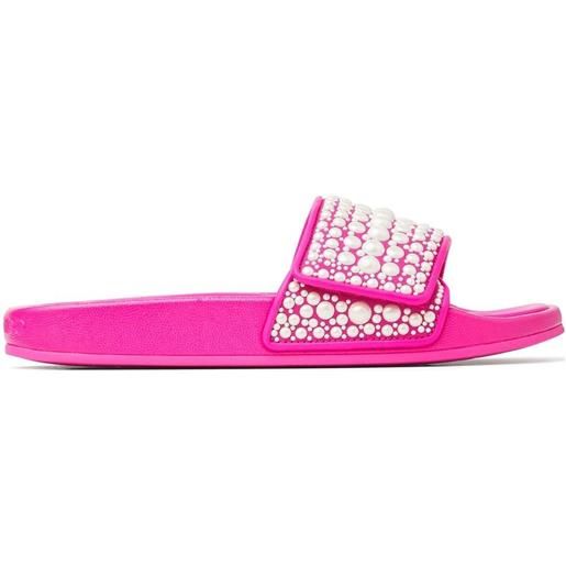 Jimmy Choo sandali slides con decorazione fitz - rosa
