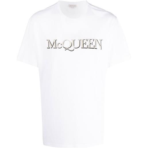 Alexander McQueen t-shirt con ricamo - bianco