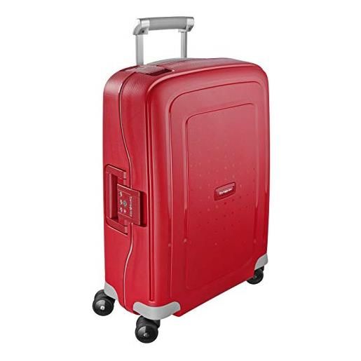 Samsonite s'cure - spinner s valigia a mano, 55 cm, 34 l, rosso (crimson red)