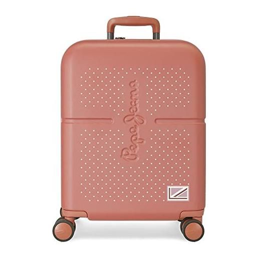Pepe Jeans laila valigia da cabina, 40 x 55 x 20 cm, rosso, 40x55x20 cms, valigia da cabina