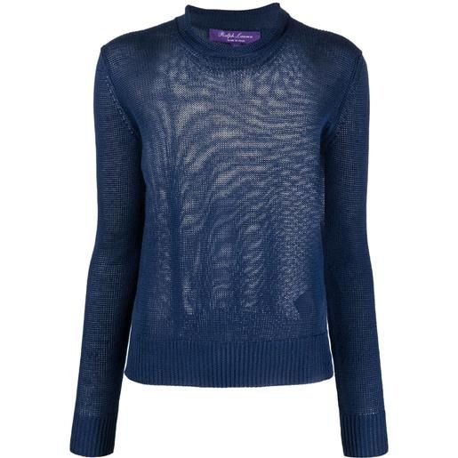 Ralph Lauren Collection maglione a coste - blu