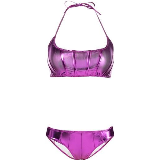 Lisa Marie Fernandez bikini a corsetto - viola