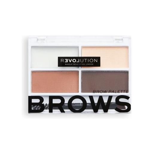 Revolution Relove colour cult brows palette per sopracciglia 3.2 g tonalità medium