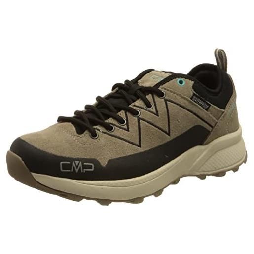 CMP kaleepso low wmn hiking shoes wp, scarpe da trekking donna, titanio-menta, 41 eu