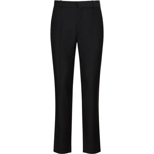 ALEXANDER MCQUEEN pantaloni sartoriali slim fit in misto lana