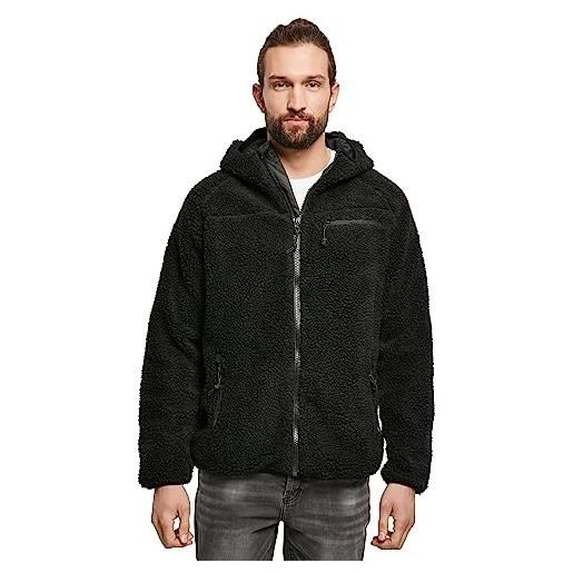 Brandit Brandit teddyfleece worker jacket, giacca da lavoro in pile teddy uomo, nero (black), 7xl