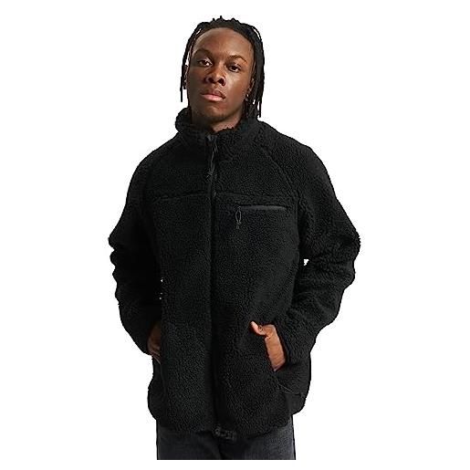 Brandit Brandit teddyfleece jacket, giacca in pile teddy uomo, nero (black), 3xl