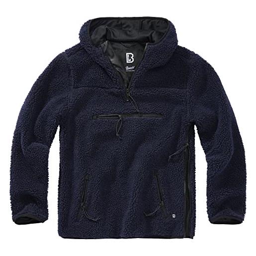 Brandit Brandit teddyfleece worker pullover, maglione uomo, nero (black), 5xl