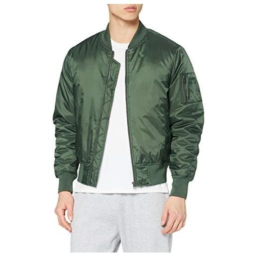Urban Classics basic bomber jacket, giacca uomo, verde (olive 176), s