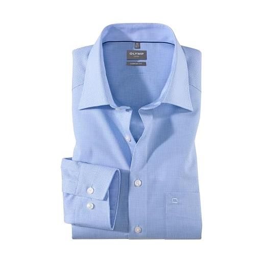 Camicia nera moda uomo slim fit olymp level five - Saldi -20