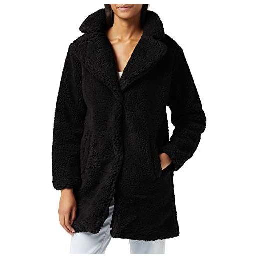 Urban Classics ladies oversized sherpa coat giubbotto, nero (black 00007), xl donna