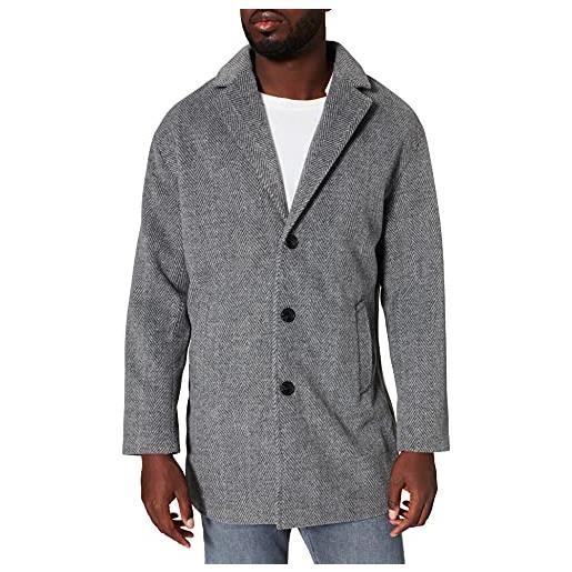 Urban Classics classic herringbone coat giacca, grigio scuro, xxl uomo