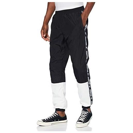 STARTER BLACK LABEL pantaloni da jogging two toned pantaloni da tuta da uomo, nero/bianco, xxl