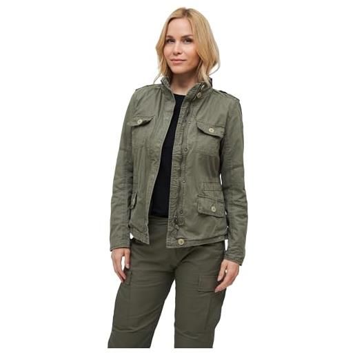 Brandit women britannia jacket, donna, black, 5xl