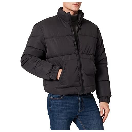 Urban Classics cropped puffer jacket, giacca uomo, nero, m
