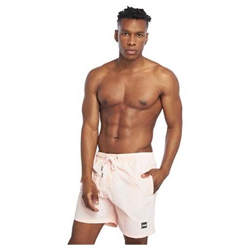 Urban Classics block swim shorts, pantaloncini da bagno, uomo, pink, 3xl