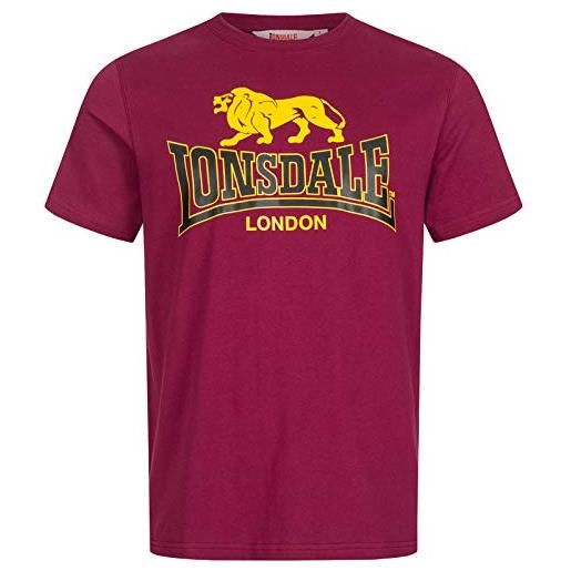 Lonsdale men t-shirt taverham, taglia: l, colore: black