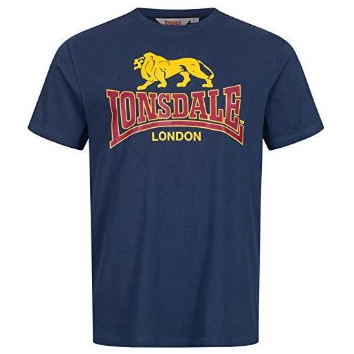 Lonsdale men t-shirt taverham, colore: navy, taglia: 2xl