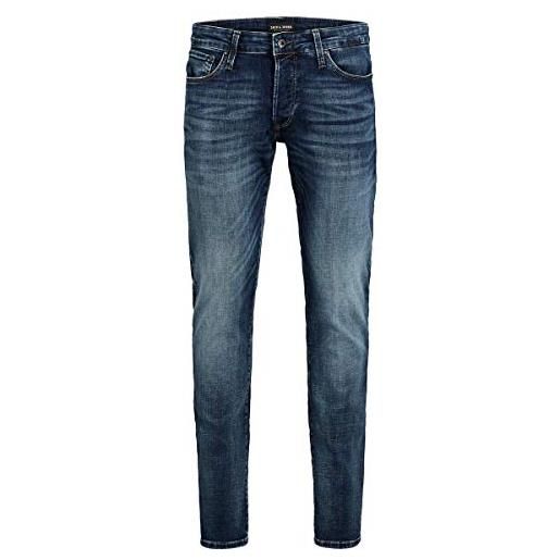 JACK & JONES jeans slim glenn scambiato sul davanti e impunture a vista. (32w / 32l)