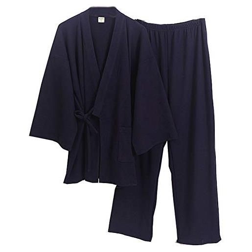 Fancy Pumpkin abiti stile giapponese da uomo in puro cotone kimono pigiama suit suit gown set # 06