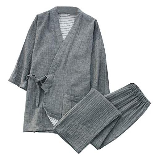 Fancy Pumpkin kimono da uomo pigiama di grandi dimensioni vestaglie camicia da notte taglia xl-01