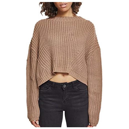 Urban Classics ladies wide oversize sweater, maglia, donna, nero, xs