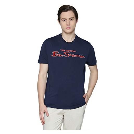 Ben Sherman firma t-shirt manica corta navy 0065092 marina militare xl