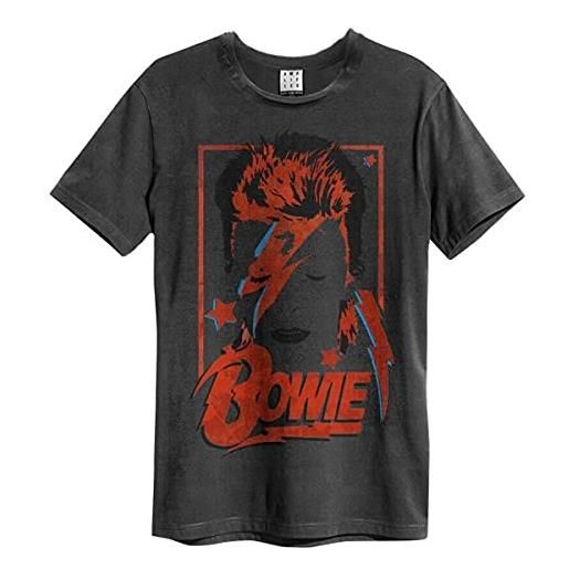 Amplified david bowie Amplified collection - aladdin sane uomo t-shirt carbone xl 100% cotone regular