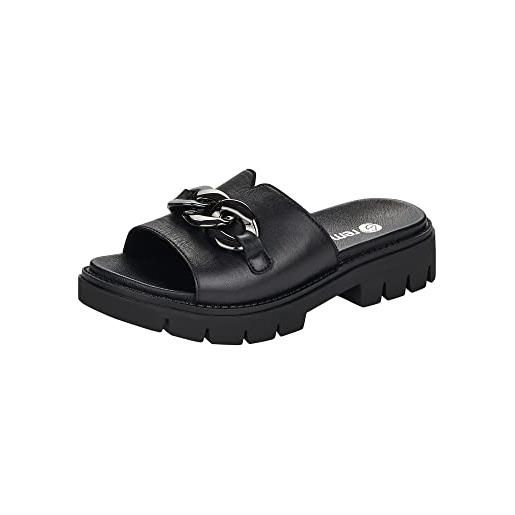 Remonte d7952, sandali con tacco donna, nero 00, 42 eu