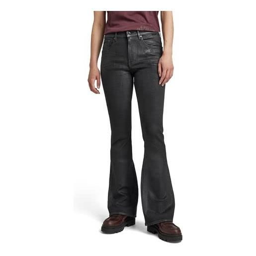 G-STAR RAW 3301 flare jeans donna , grigio (magma cobler d21290-b479-d360), 27w / 30l